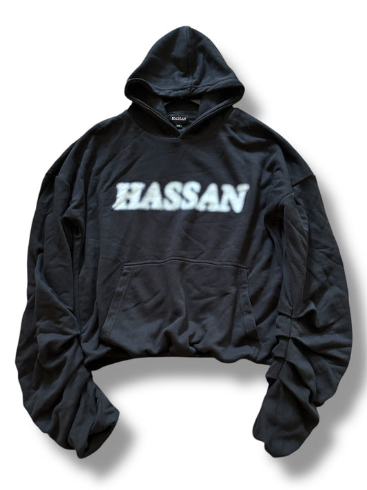 PLEATED HOODIE