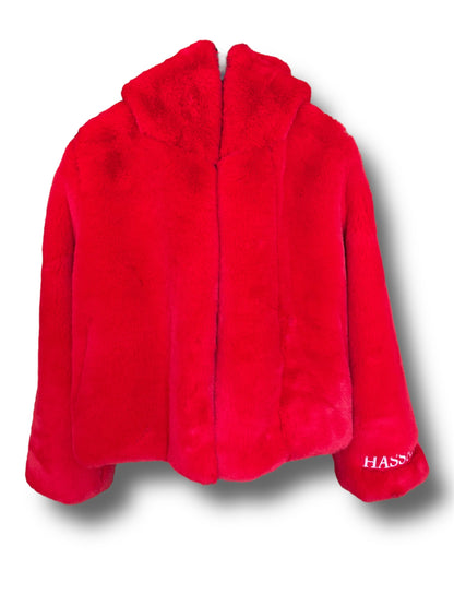 RED LUXE MINK JACKET