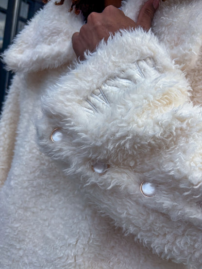 BLANC/ROSE FLEECE JACKET